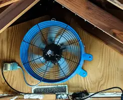 attic fan services with installed attic ventilation fan system in Albuquerque, NM
